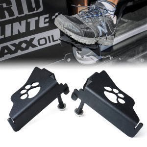 Xprite Front Foot Pegs with Paw Print for 2007-2018 Jeep Wrangler JK