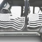 Steinjäger Doors, Trail Gladiator JT 2019 to Present Rear Doors American Flag Cloud White