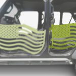 Steinjäger Doors, Trail Gladiator JT 2019 to Present Rear Doors American Flag Gecko Green