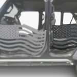 Steinjäger Doors, Trail Gladiator JT 2019 to Present Rear Doors American Flag Texturized Black