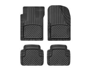 Universal All Vehicle Mat; Front and Rear; Heavy Duty; Black;