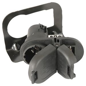 Husky Towing 17363 4 Way Flat & 7 Way Rnd Utilizes OEM Connectors With Snap Fit Bracket W/O Screws