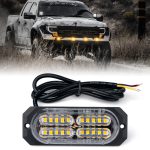 Xprite Trio Series Amber LED Turn Signal Light Assembly for 07-18 Jeep Wrangler JK