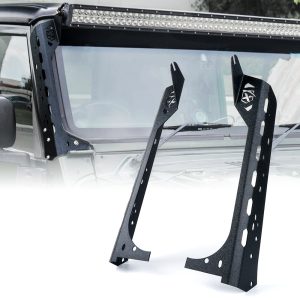 Jeep Windshield Mounting Brackets for 50" Light Bar