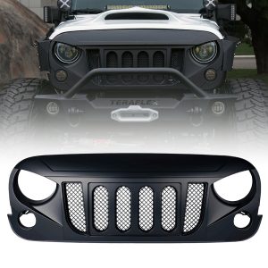 Xprite Transformer Grille with Built-In Mesh for Jeep Wrangler 2007-2018