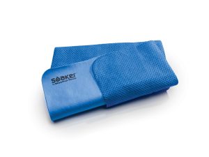 Soaker™; Blue Drying Towel w/Clear Polycarbonate Storage Box;