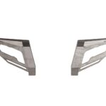 Identity Front Bumper Components; Standard End Pods; Raw Steel;