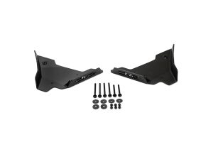 Lower Control Arm Skid Plates; Front; Black;