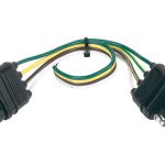 Husky Towing 30170 4 Way Flat to 4 Way Flat 18 Inch Lead Wire