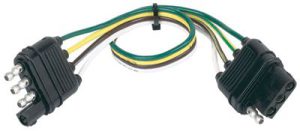 Husky Towing 30312 Fits 4 Wire Flat Plug 12 Inch Length Single
