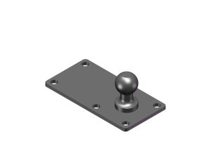 Husky Towing 34842 One Piece Ball and Plate