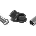 Steinjäger 1/2 Bore Poly Bushing Replacement Kit 1.75 Wide Fits 1.250 ID Tube Black Poly Bushings Hardware Included
