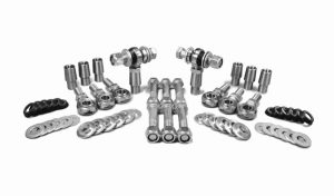 Steinjäger Heims, Nuts, Bungs, Spacers and Seals Rod End Kits 3/4-16 RH and LH Chrome Moly Housing, Nylon Race Fits 1.750 x 0.250 Tubing 8 Rod Ends