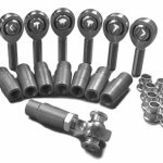 Steinjäger Heims, Nuts, Bungs, Inserts Rod End Kits 3/8-24 RH and LH Steel Housing, PTFE Race Fits 0.625 x 0.058 Tubing 8 Rod Ends