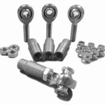 Steinjäger Heims, Nuts, Bungs, Inserts Rod End Kits 3/8-24 RH and LH Chrome Moly Housing, Nylon Race Fits 1.000 x 0.095 Tubing 4 Rod Ends