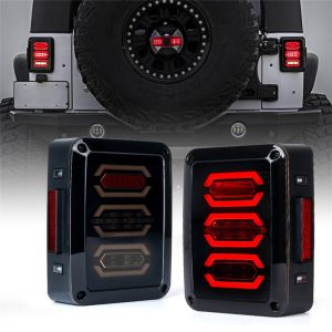 Diamond LED Tail Lights For 07-18 Jeep Wrangler JK JKU