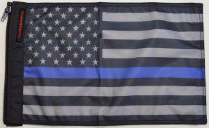 USA Subdued Thin Blue Line Flag Forever Wave