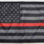 USA Subdued Thin Red Line Flag Forever Wave