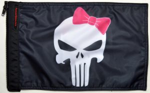 Punisher Pink Ribbon Flag Forever Wave