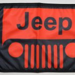 Jeep Grill Flag Red Forever Wave