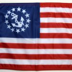 US Yacht Ensign Nautical Flag Forever Wave