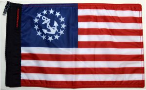 US Yacht Ensign Nautical Flag Forever Wave