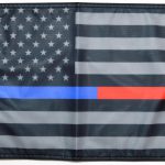 USA Subdued Thin Blue-Red Line Flag Forever Wave