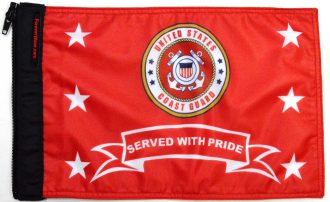 Coast Guard Served With Pride Flag Forever Wave