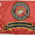 Marines Served With Pride Flag Forever Wave