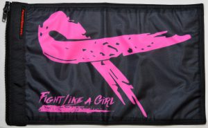 Pink Ribbon Fight Like A Girl Flag Forever Wave