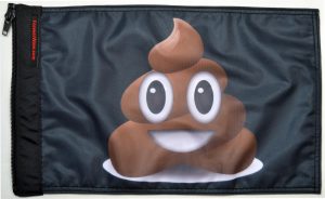 Emoji Poop Flag Forever Wave