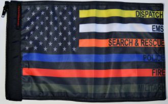 USA Subdue First Responders Flag Forever Wave