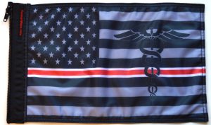 USA Subdued Nurses Flag Forever Wave