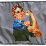 Rosie The Riveter Flag Forever Wave
