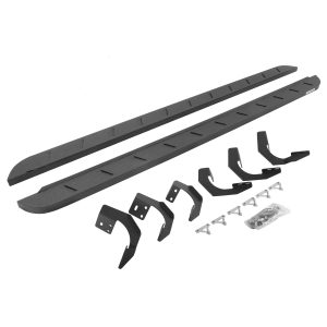 Go Rhino 63430687ST - RB10 Slim Line Running Boards With Mounting Brackets - Protective Bedliner Coating