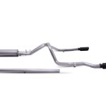 Gibson Performance Exhaust 65713B Black Elite Cat-Back Dual Split Exhaust System; Stainless