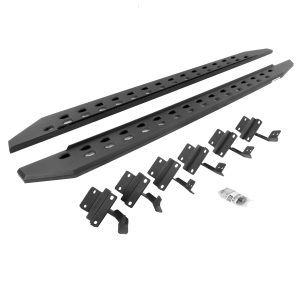 Go Rhino 69415587SPC - RB10 Slim Line Running Boards With Mounting Brackets - Textured Black