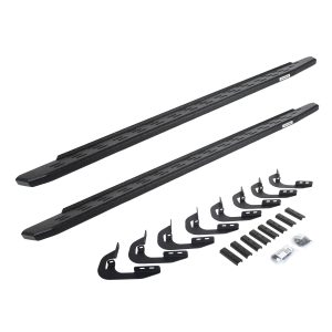 Go Rhino 69604787T - RB30 Running Boards with Mounting Bracket Kit - Protective Bedliner Coating