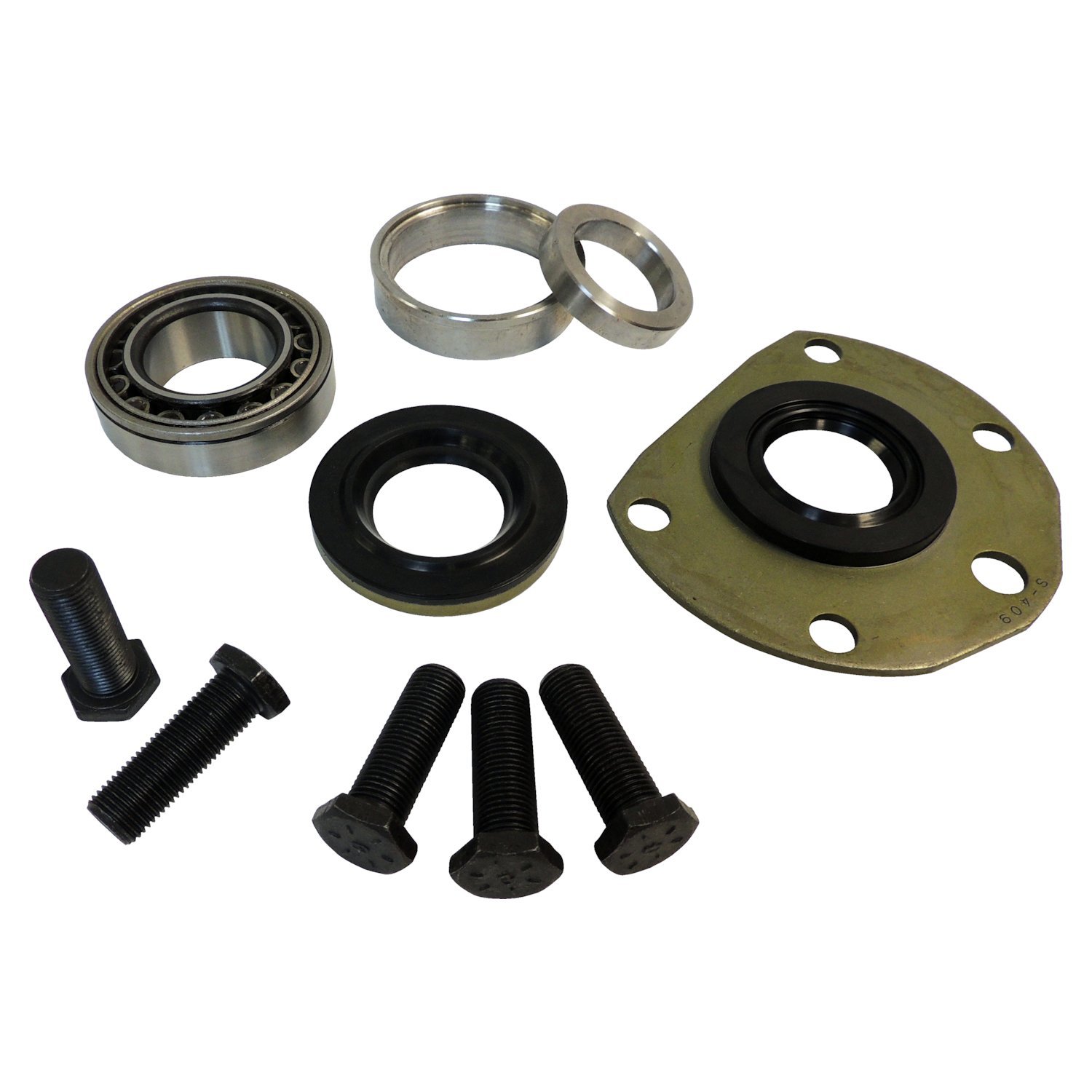 Axle Shaft Bearing Kit; Rear; Incl. Bearing/Seals/Spacers/Bolt; For Use w/Crown 1 Piece Axle; For Use w/AMC 20;