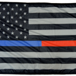 3x5' USA Subdued Thin Blue-Red Line Flag Forever Wave