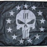 3x5'  Punisher Three Percenter Flag Forever Wave