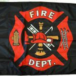 3x5'  Fire Department Flag Forever Wave