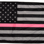 3x5' USA Subdued Thin Pink Line Flag Forever Wave