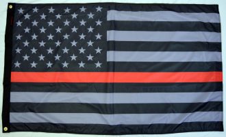 3x5' USA Subdued Thin Red Line Flag Forever Wave