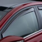 Side Window Deflector; Front And Rear; Dark Tint;
