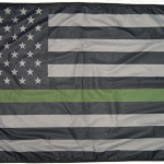 3x5' USA Subdued Thin Green Line Flag Forever Wave
