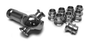 Steinjäger For 3/4 Rod Ends Straight Style Rod End Misalignment Inserts Yields 5/8 Bore Aluminum 8 Pack