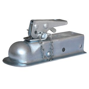 Husky Towing 87074 Strait 2-1/2" Wide Chan Mnt Bolt-On 3500 LB Grs Wt Cp 2" Ball Wedge Latch Raw
