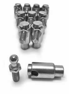 Steinjäger Quick Disconnect Plated Steel Cable Ball Joints M10 x 1.50 10 Pack