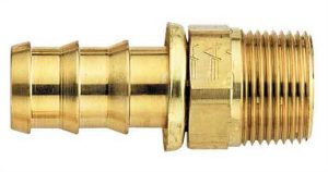 #4 Socketless Hose To 1/8 Male Pipe Fitting